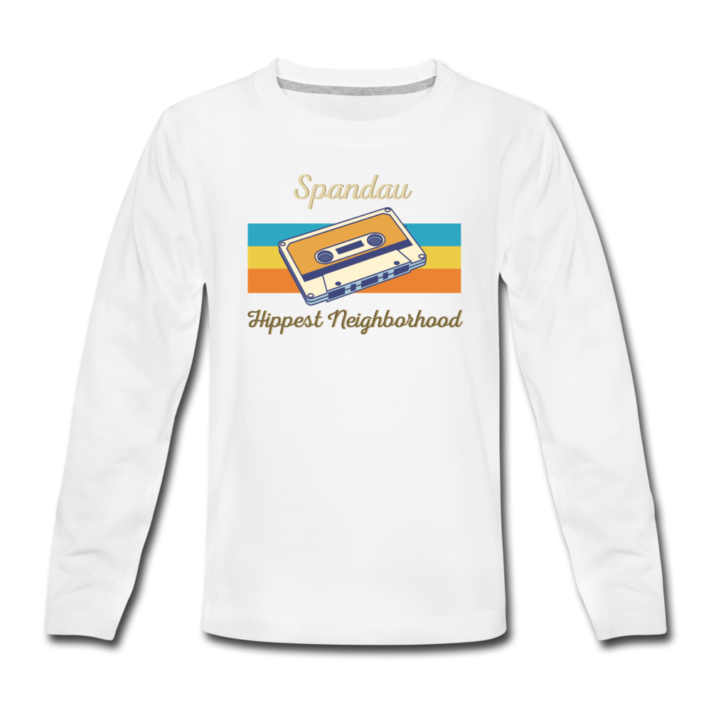 Spandau Hippest Neighborhood - Teenager Langarmshirt - Weiß