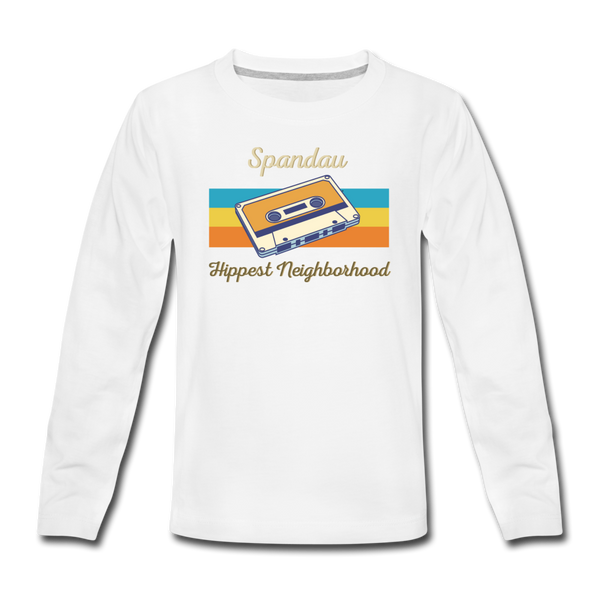Spandau Hippest Neighborhood - Teenager Langarmshirt - Weiß
