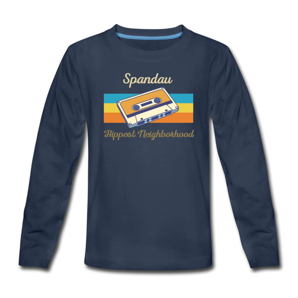 Spandau Hippest Neighborhood - Teenager Langarmshirt - Navy