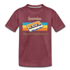 Spandau Hippest Neighborhood - Teenager Premium T-Shirt - Bordeauxrot meliert