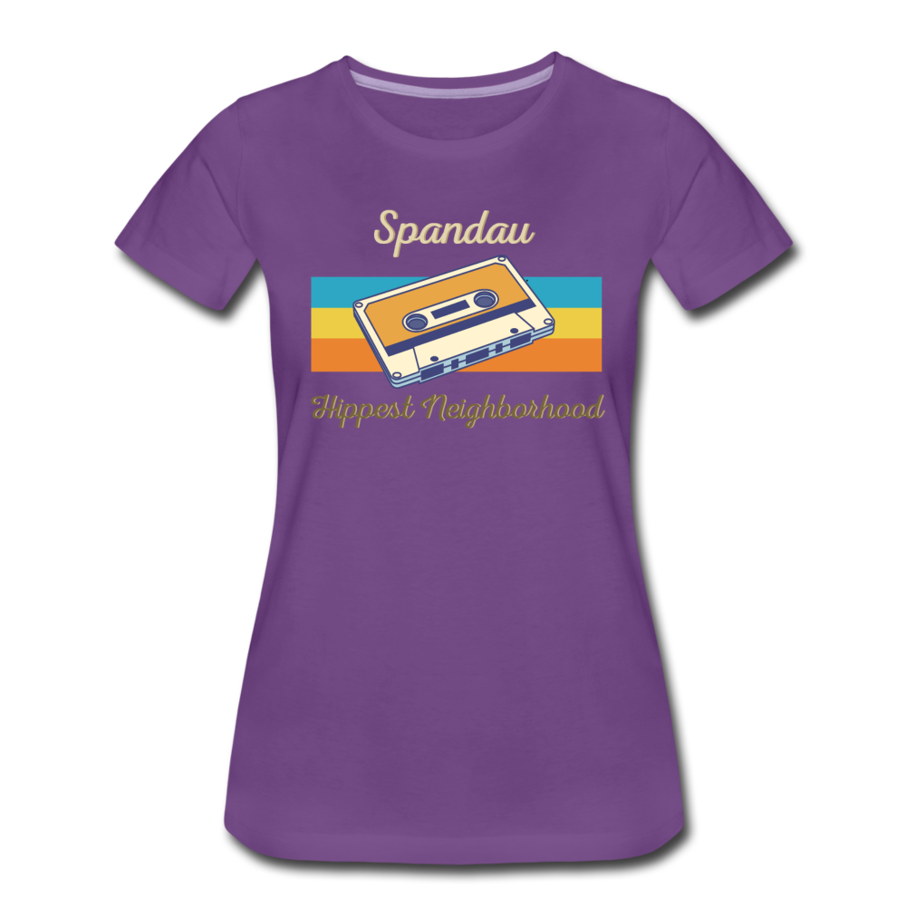 Spandau Hippest Neighborhood - Frauen Premium T-Shirt - Lila