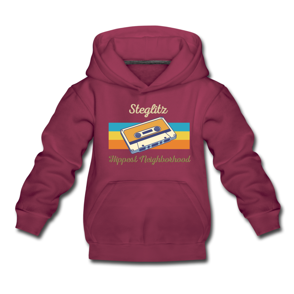 Steglitz Hippest Neighborhood - Kinder Premium Hoodie - Bordeaux