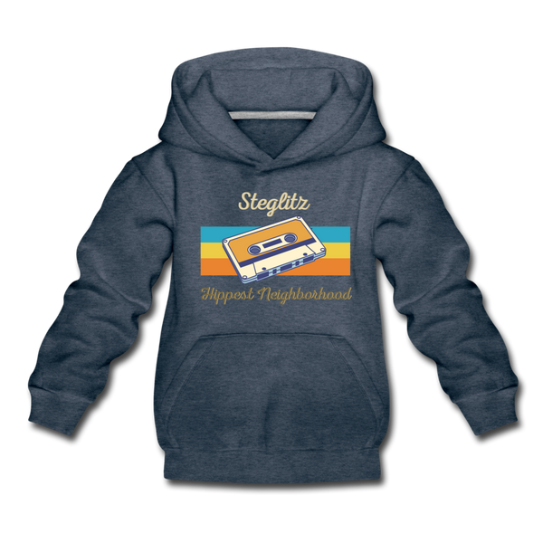 Steglitz Hippest Neighborhood - Kinder Premium Hoodie - Jeansblau