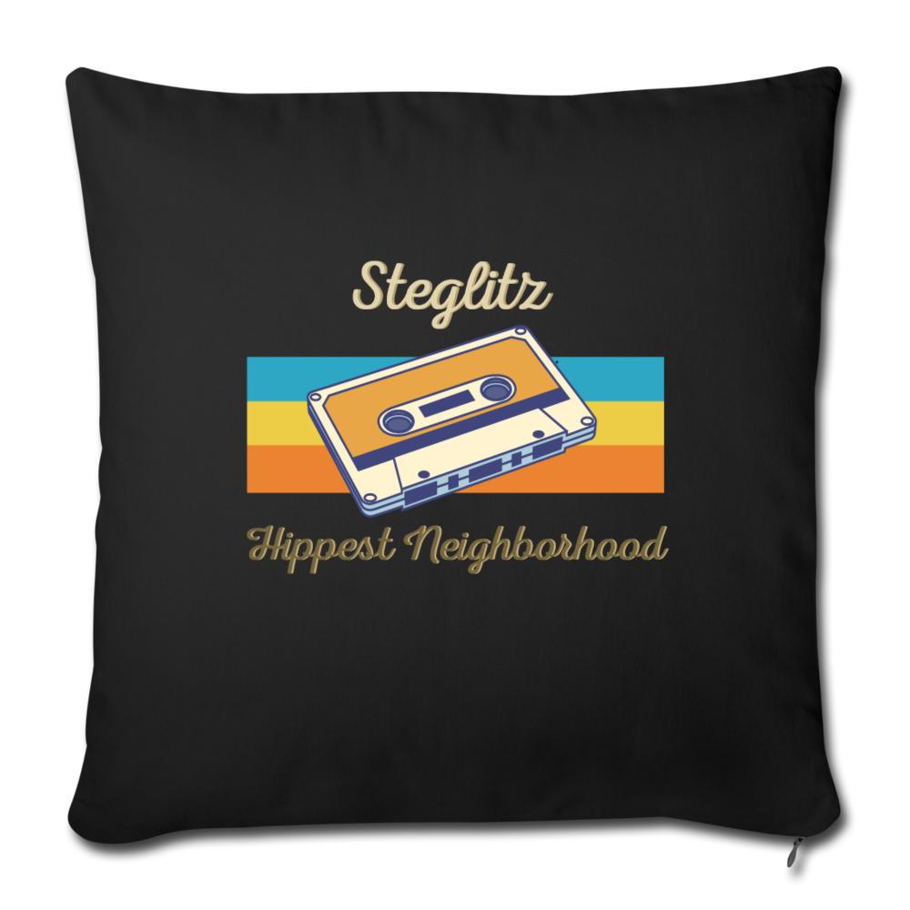 Steglitz Hippest Neighborhood - Sofakissen mit Füllung (45 x 45 cm) - Schwarz