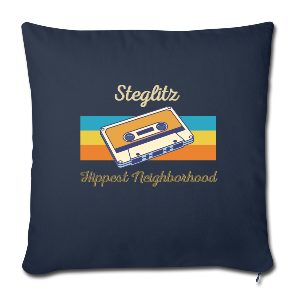 Steglitz Hippest Neighborhood - Sofakissen mit Füllung (45 x 45 cm) - Navy