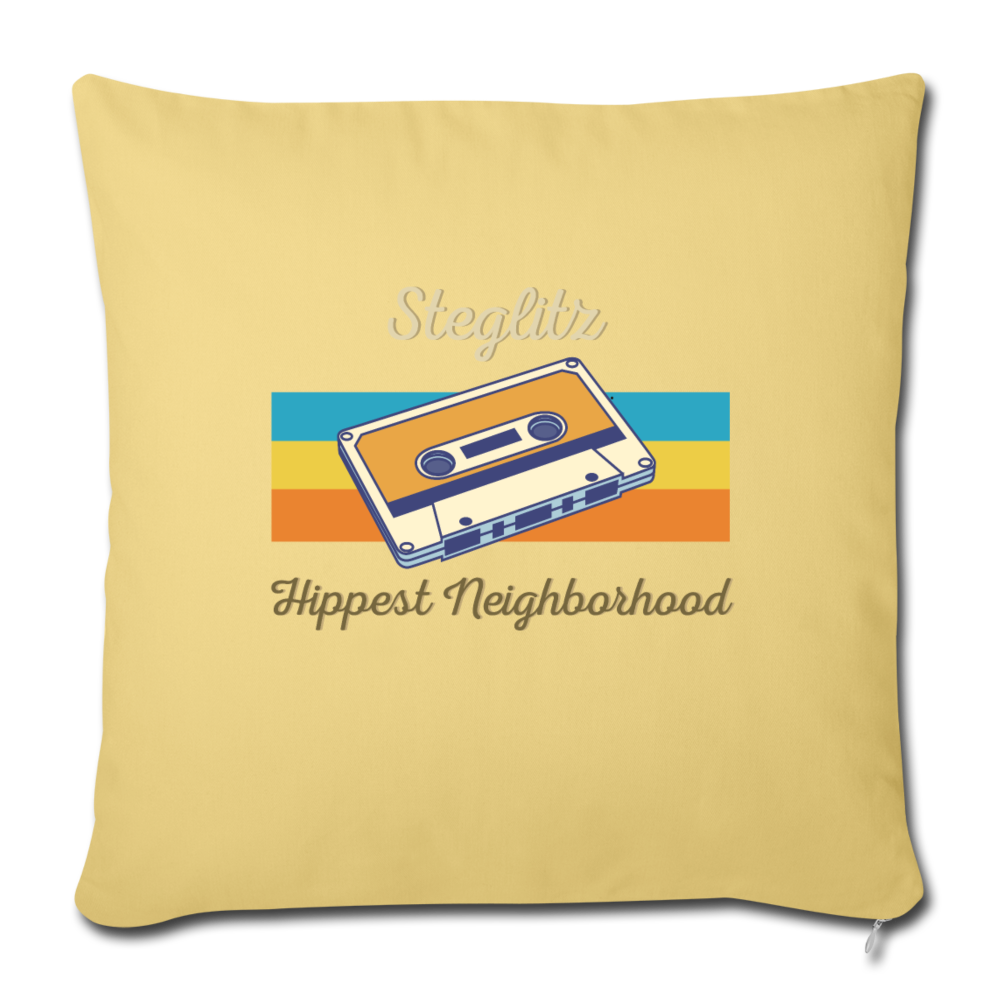 Steglitz Hippest Neighborhood - Sofakissen mit Füllung (45 x 45 cm) - Hellgelb