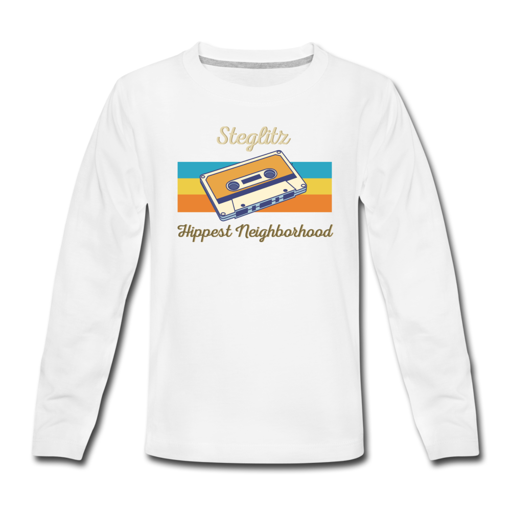 Steglitz Hippest Neighborhood - Teenager Langarmshirt - Weiß