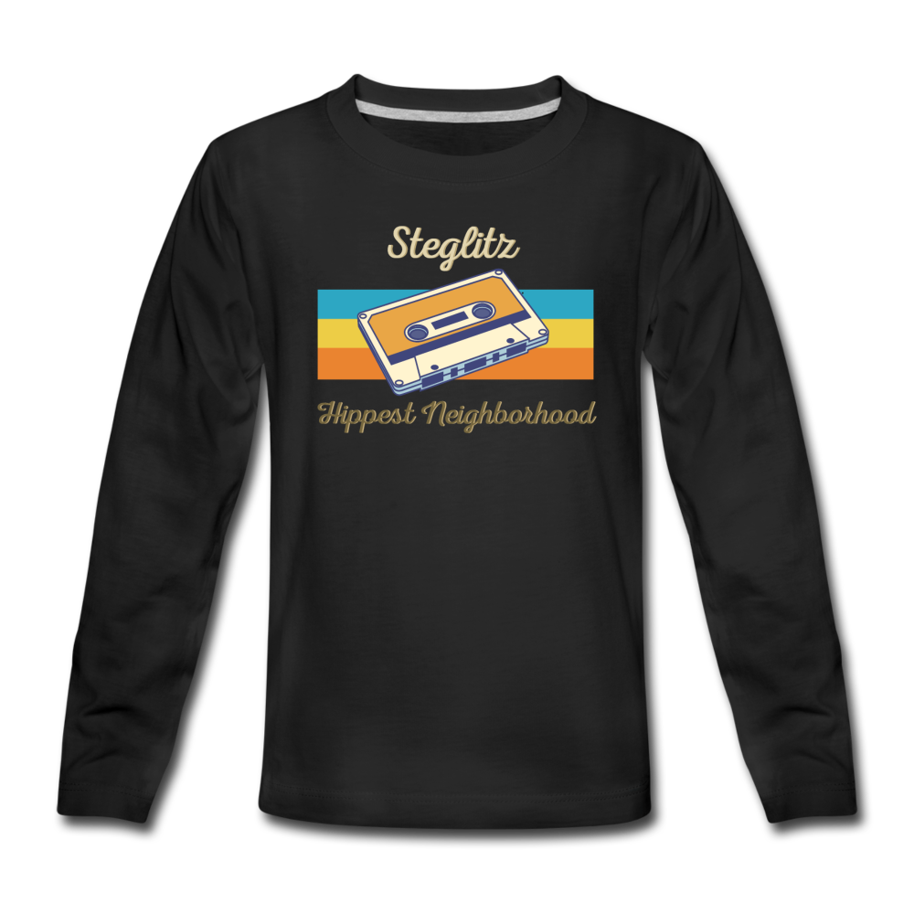 Steglitz Hippest Neighborhood - Teenager Langarmshirt - Schwarz
