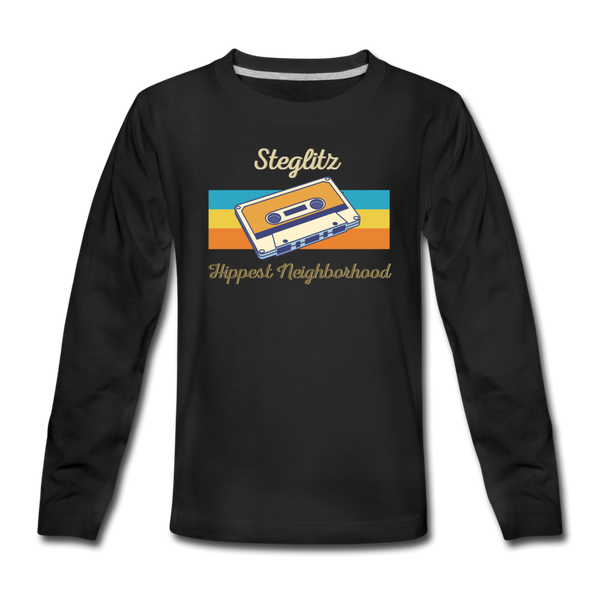 Steglitz Hippest Neighborhood - Teenager Langarmshirt - Schwarz