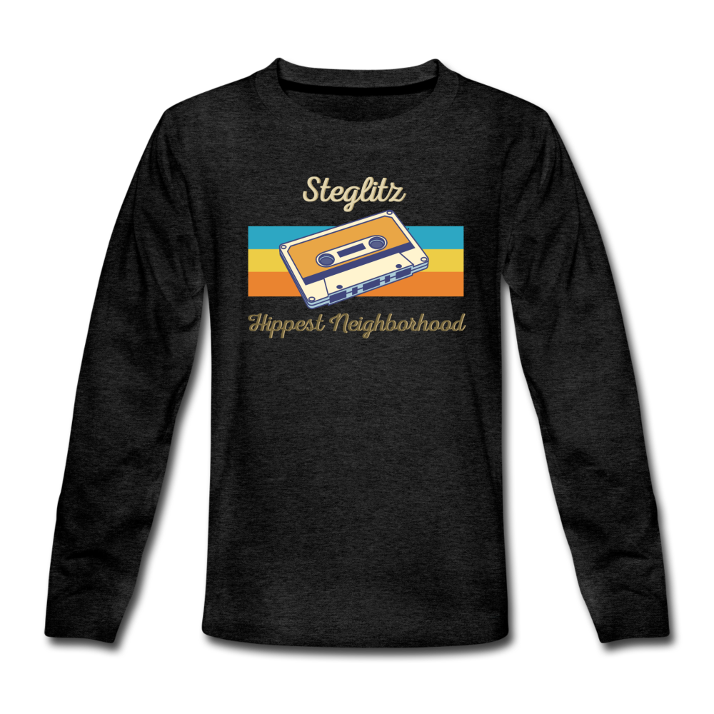 Steglitz Hippest Neighborhood - Teenager Langarmshirt - Anthrazit