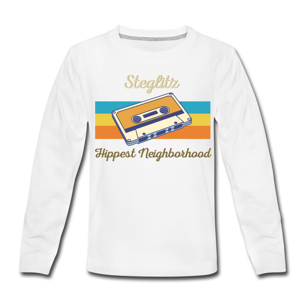 Steglitz Hippest Neighborhood - Kinder Langarmshirt - Weiß