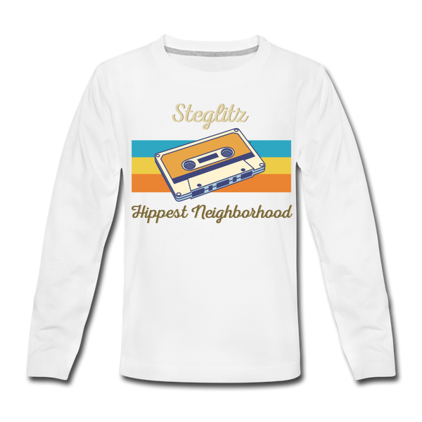 Steglitz Hippest Neighborhood - Kinder Langarmshirt - Weiß