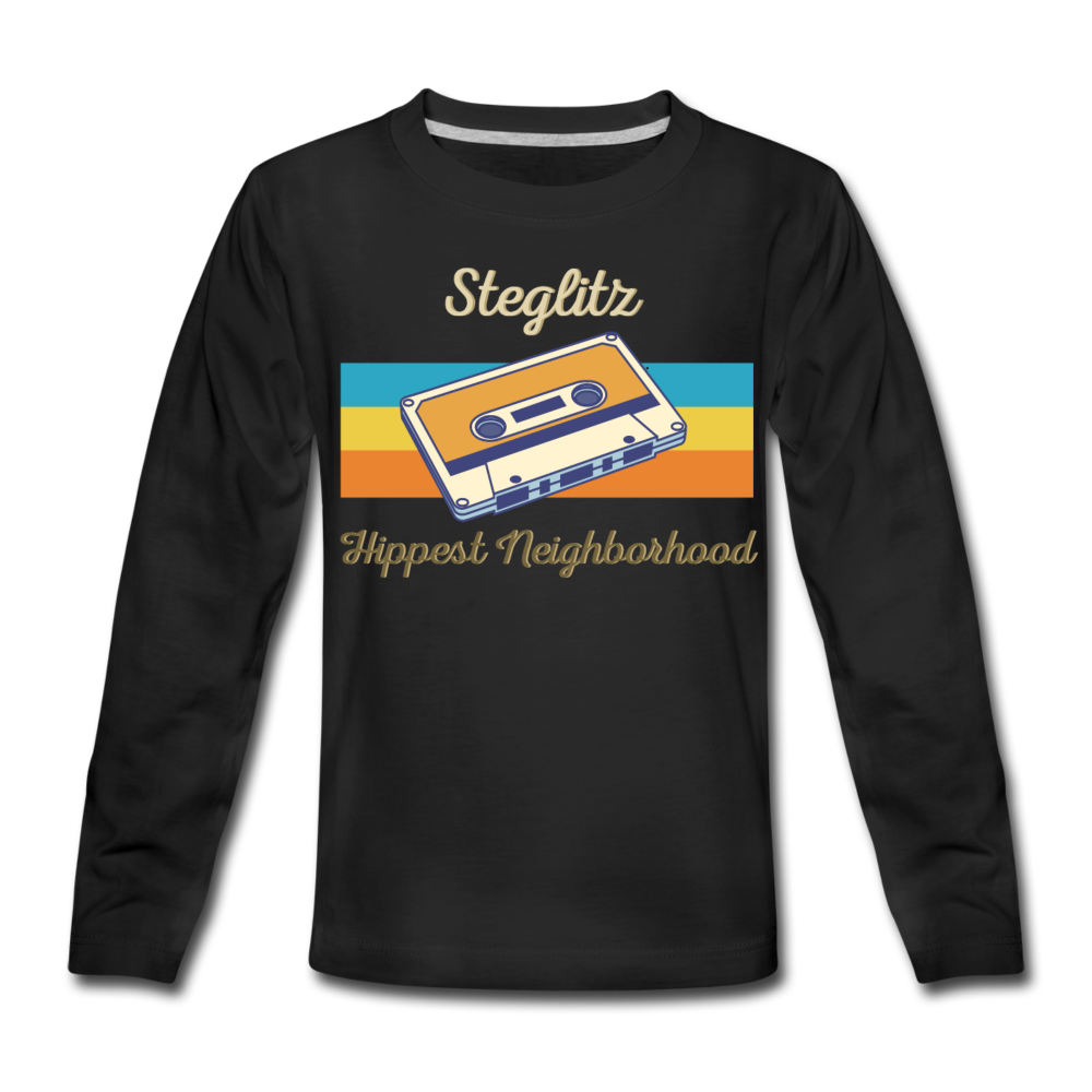 Steglitz Hippest Neighborhood - Kinder Langarmshirt - Schwarz