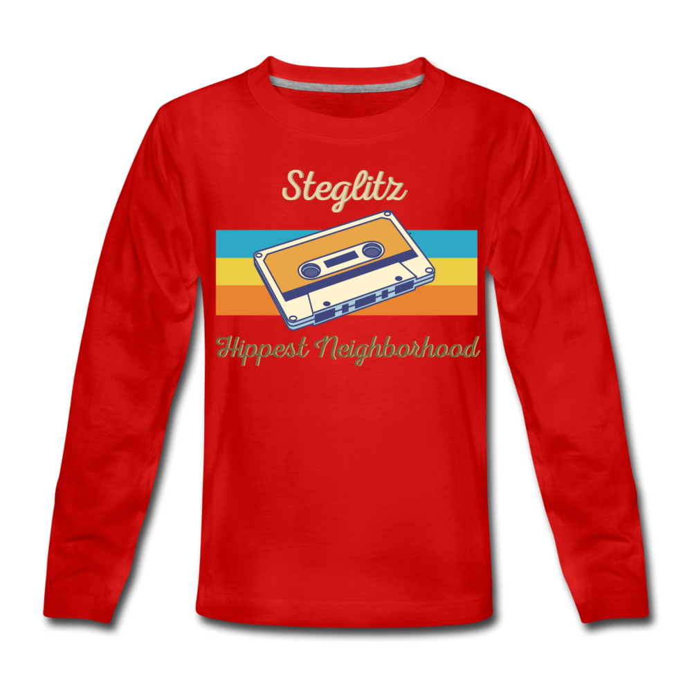 Steglitz Hippest Neighborhood - Kinder Langarmshirt - Rot