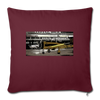 Tempelhof Flugzeug - Sofakissen mit Füllung (45 x 45 cm) - Burgunderrot