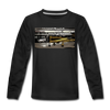 Tempelhof Flugzeug - Kinder Langarmshirt - Schwarz