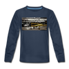 Tempelhof Flugzeug - Kinder Langarmshirt - Navy