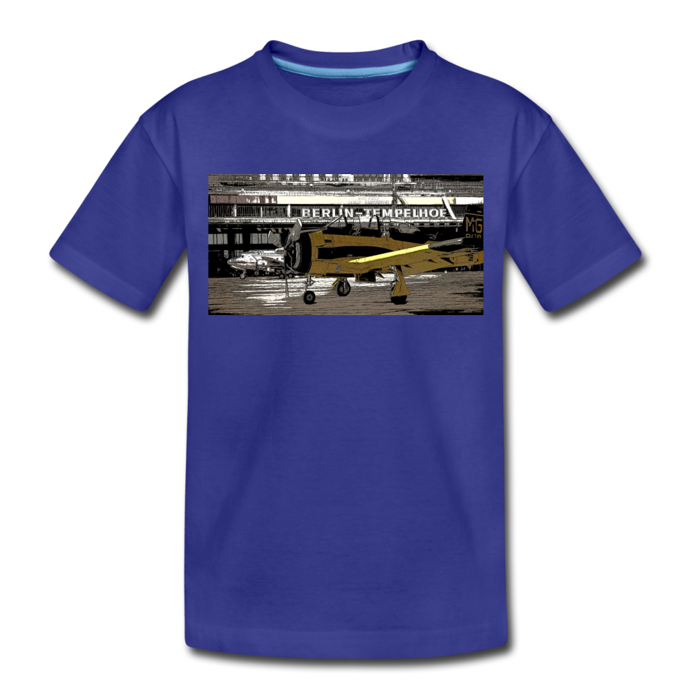 Tempelhof Flugzeug - Kinder Premium T-Shirt - Königsblau