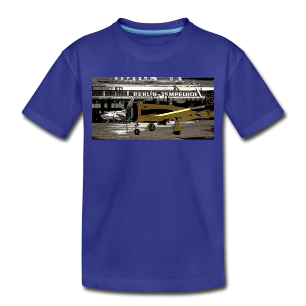 Tempelhof Flugzeug - Kinder Premium T-Shirt - Königsblau
