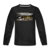Tempelhof Flugzeug - Teenager Langarmshirt - Schwarz