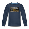 Tempelhof Flugzeug - Teenager Langarmshirt - Navy