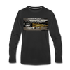 Tempelhof Flugzeug - Männer Premium Langamshirt - Schwarz
