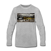 Tempelhof Flugzeug - Männer Premium Langamshirt - Grau meliert