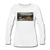 Tempelhof Flugzeug - Frauen Premium Langarmshirt - Weiß