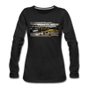 Tempelhof Flugzeug - Frauen Premium Langarmshirt - Schwarz