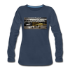 Tempelhof Flugzeug - Frauen Premium Langarmshirt - Navy