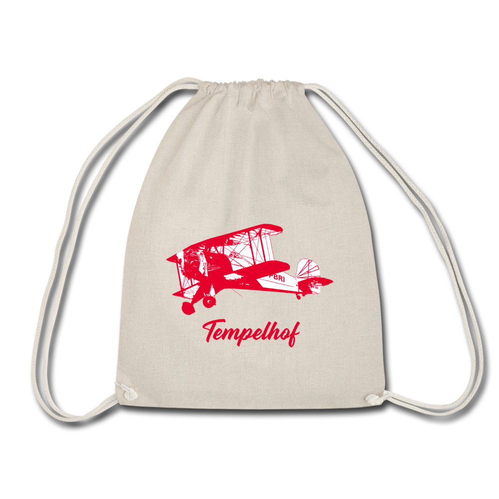 Tempelhof Flugzeug rot - Turnbeutel - Natur