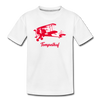 Tempelhof Flugzeug rot - Teenager Premium T-Shirt - Weiß