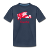 Tempelhof Flugzeug rot - Teenager Premium T-Shirt - Navy