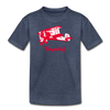Tempelhof Flugzeug rot - Teenager Premium T-Shirt - Blau meliert