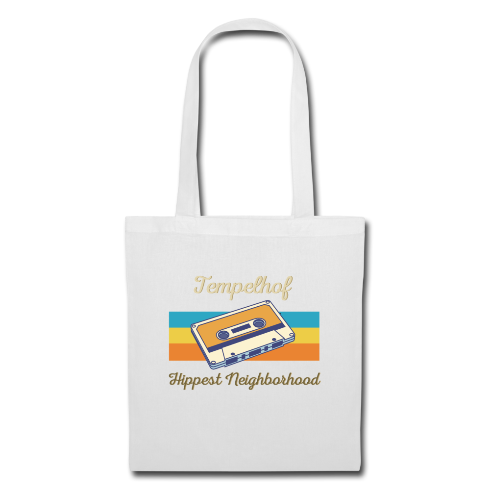 Tempelhof Hippest Neighborhood - Stoffbeutel - Weiß
