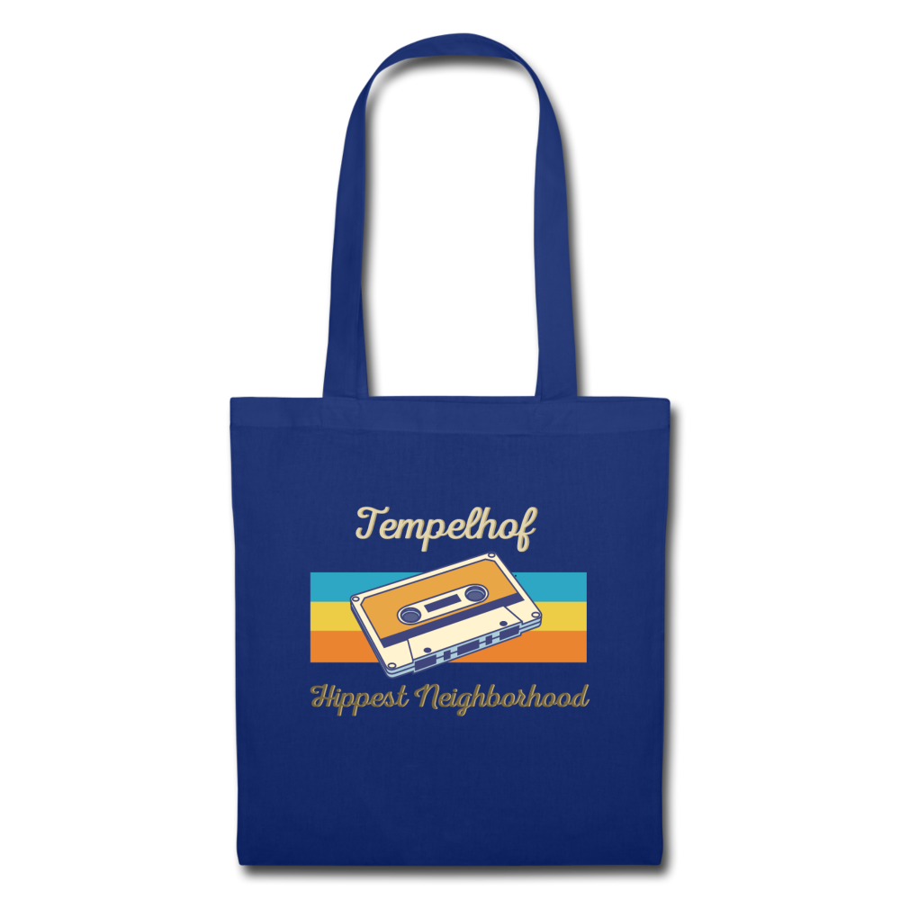 Tempelhof Hippest Neighborhood - Stoffbeutel - Royalblau