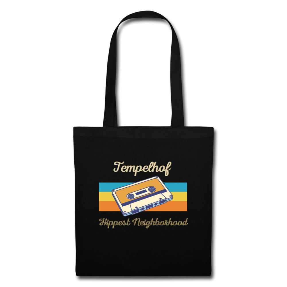Tempelhof Hippest Neighborhood - Stoffbeutel - Schwarz