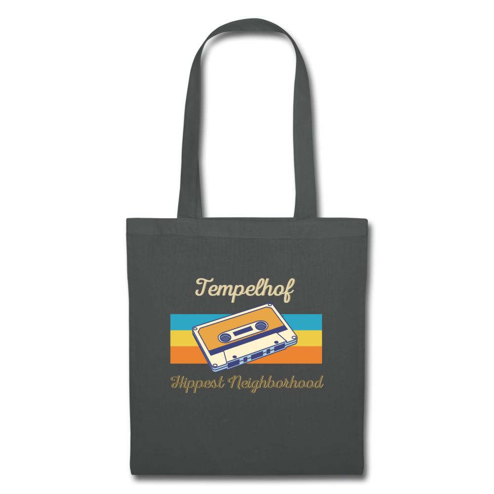 Tempelhof Hippest Neighborhood - Stoffbeutel - Graphite