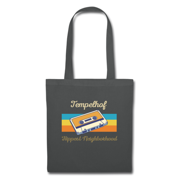 Tempelhof Hippest Neighborhood - Stoffbeutel - Graphite