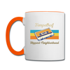 Tempelhof Hippest Neighborhood - Tasse zweifarbig - Weiß/Orange