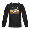 Tempelhof Hippest Neighborhood - Teenager Langarmshirt - Schwarz