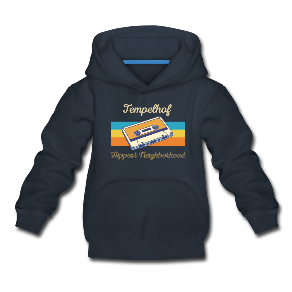 Tempelhof Hippest Neighborhood - Kinder Premium Hoodie - Navy