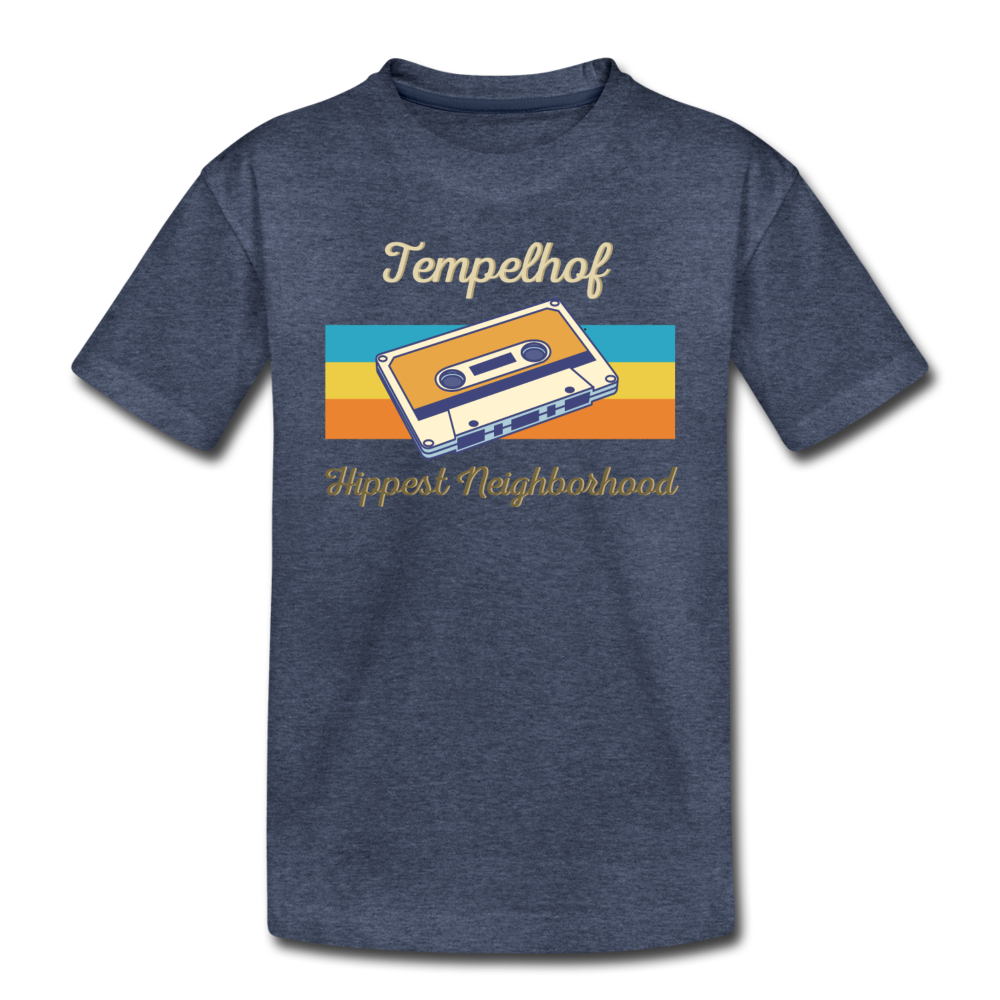 Tempelhof Hippest Neighborhood - Teenager Premium T-Shirt - Blau meliert