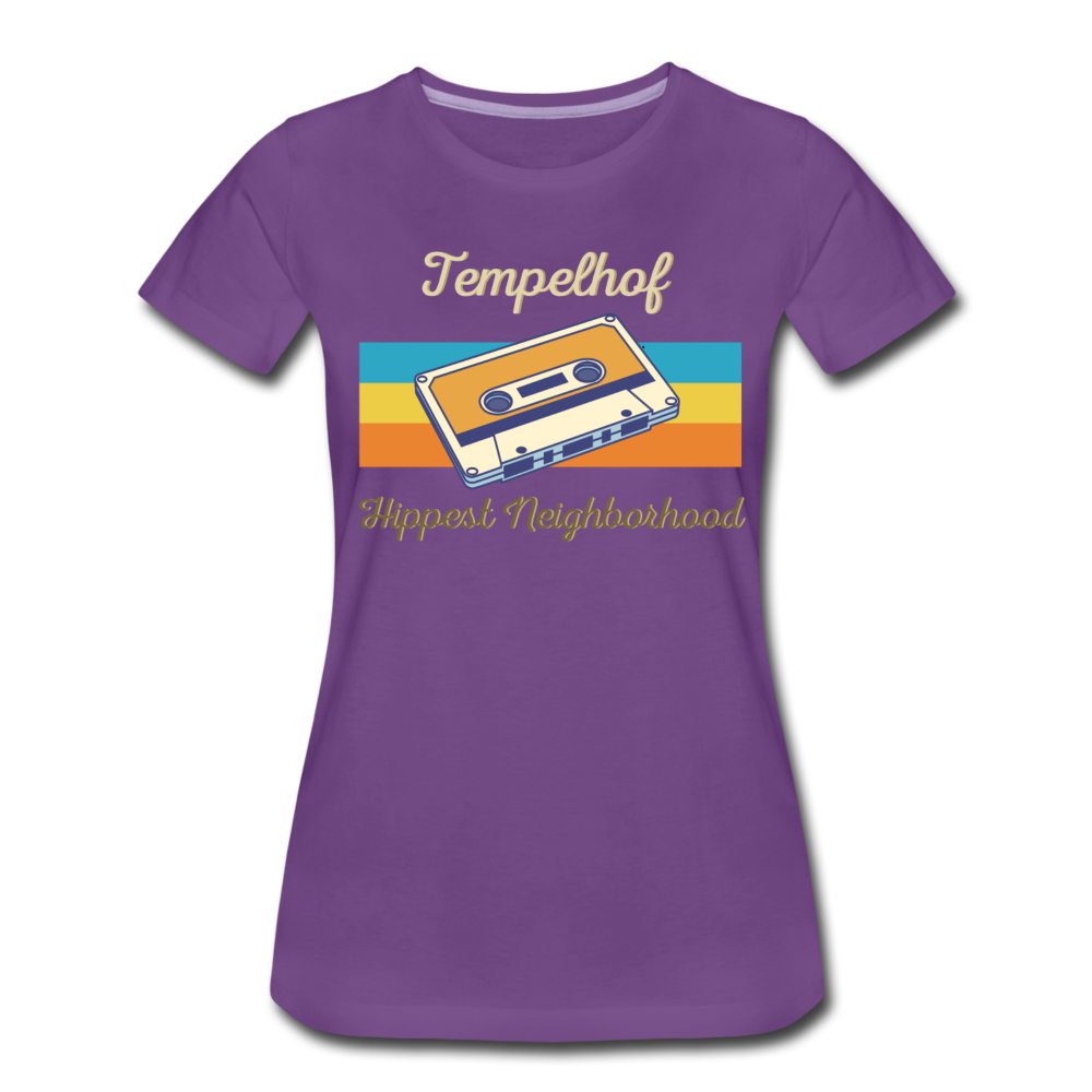 Tempelhof Hippest Neighborhood - Frauen Premium T-Shirt - Lila