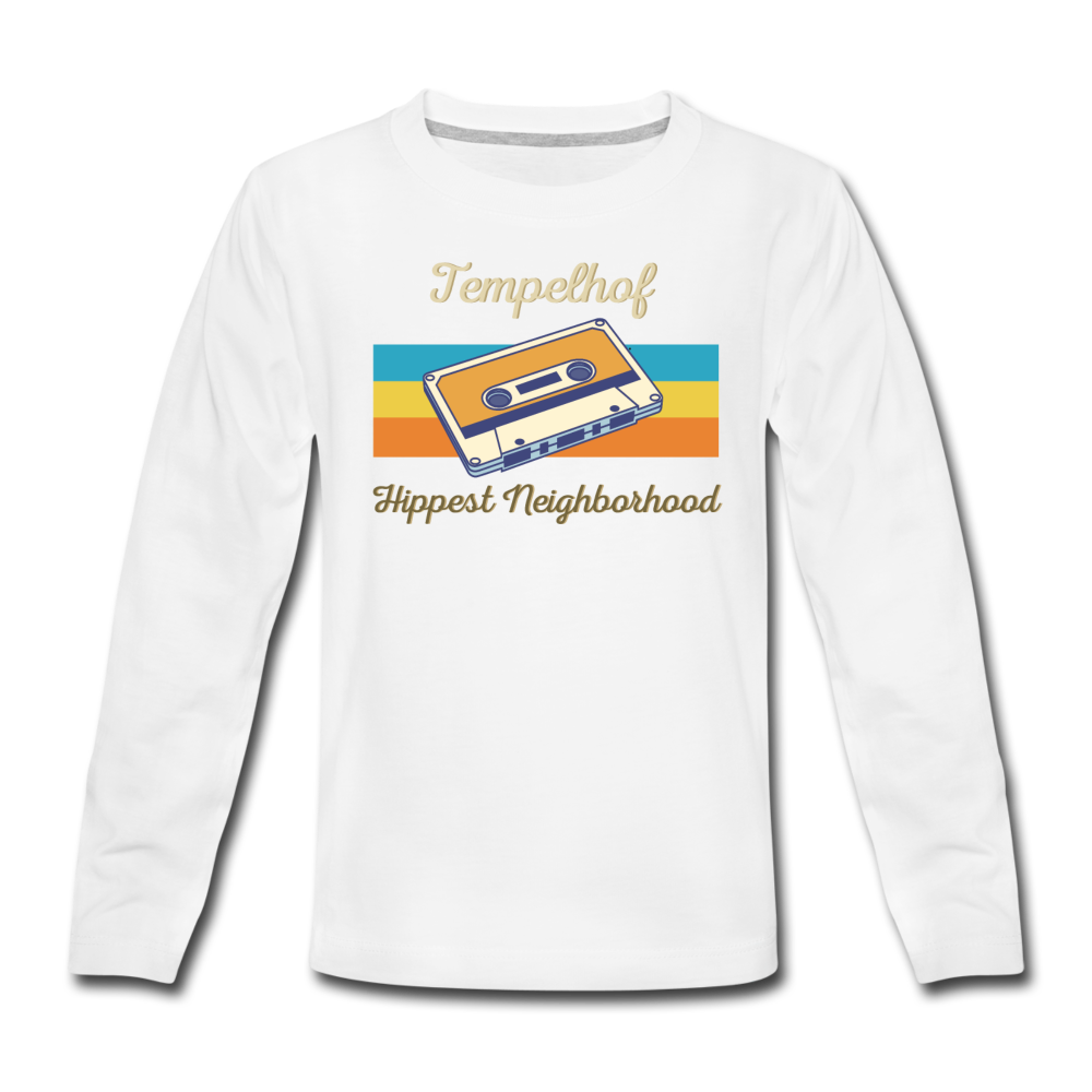 Tempelhof Hippest Neighborhood - Kinder Langarmshirt - Weiß