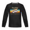 Tempelhof Hippest Neighborhood - Kinder Langarmshirt - Schwarz