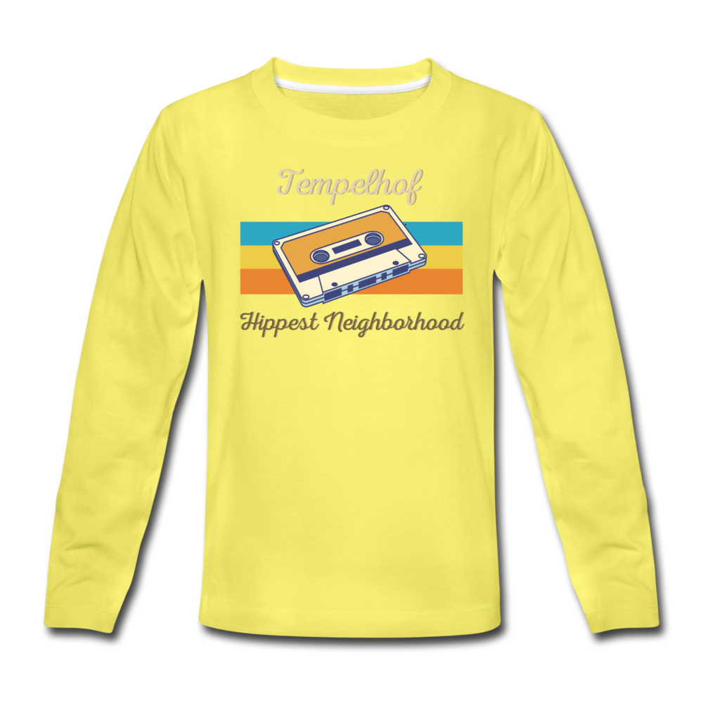 Tempelhof Hippest Neighborhood - Kinder Langarmshirt - Gelb