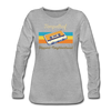 Tempelhof Hippest Neighborhood - Frauen Premium Langarmshirt - Grau meliert