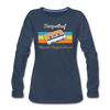 Tempelhof Hippest Neighborhood - Frauen Premium Langarmshirt - Navy