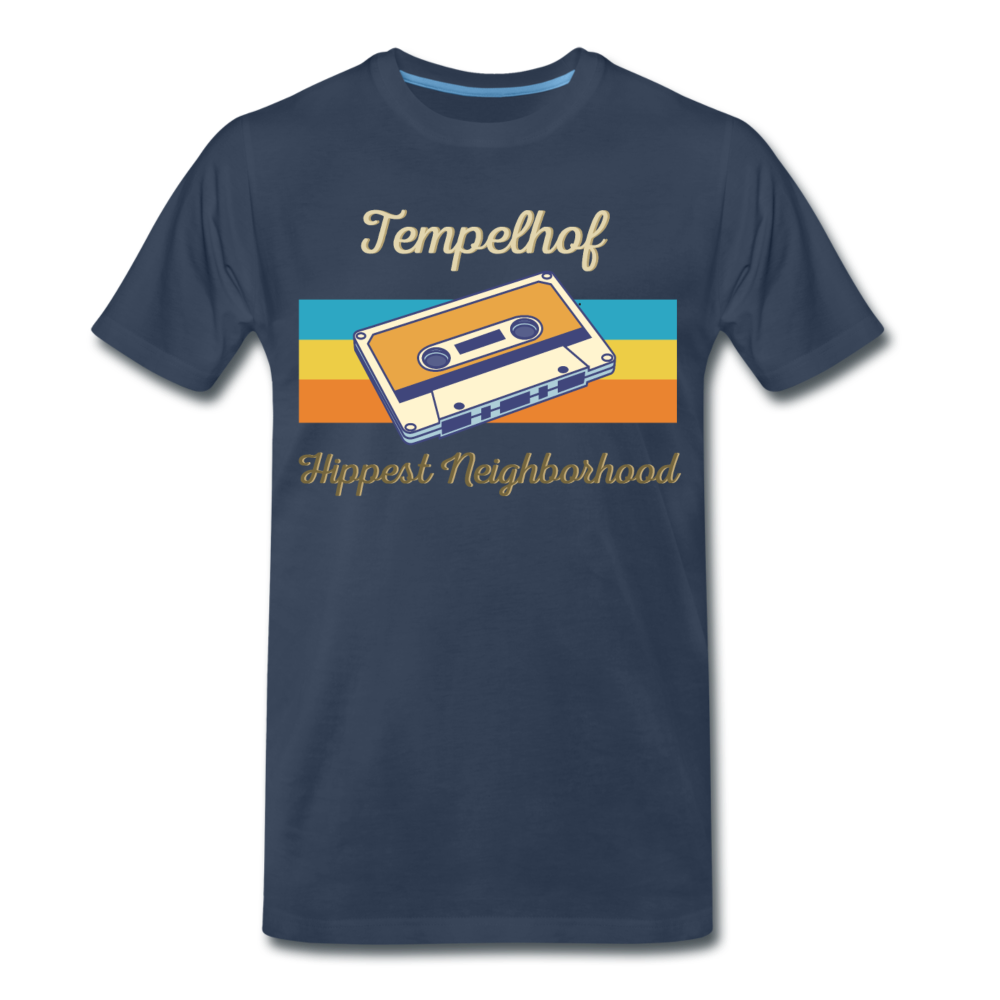 Tempelhof Hippest Neighborhood - Männer Premium T-Shirt - Navy